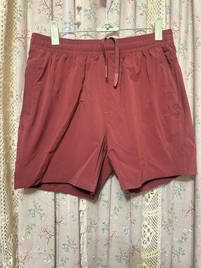 Bearbottom Men’s 5.5” Inseam Athletic Shorts Medium Rust Performance